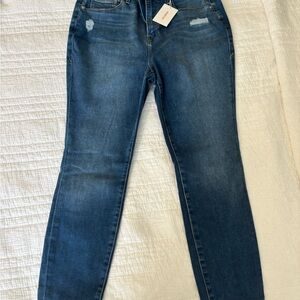 Good American Women's Skinny Jeans - Dark Blue